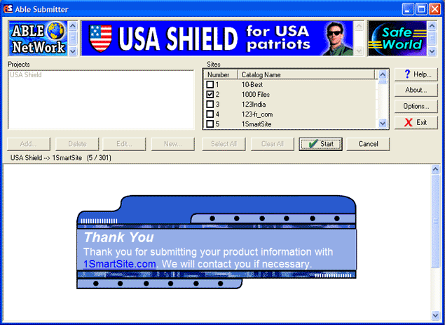 Screenshot of Able Submitter 2.2